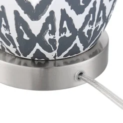 360 Lighting Modern Accent Table Lamps 23 1/2" High Set Of 2 White Gray Ceramic White Fabric Drum Shade Decor For Bedroom Living Room 12 360 Lighting Modern Accent Table Lamps 23 1/2" High Set Of 2 White Gray Ceramic White Fabric Drum Shade Decor For Bedroom Living Room -Home Decor Store GUEST 2fc84477 6e7c 4e9e 88c1 954744a118ed