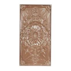 Metal Scroll Wall Decor With Embossed Details White - Olivia & May -Home Decor Store GUEST 33b3e624 6d19 4e26 a818 7708b9a89b01