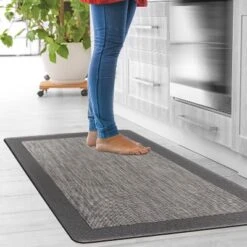 World Rug Gallery Textline Bordered Anti-Fatigue Standing Mat -Home Decor Store GUEST 380c92c0 8c65 466f 8c93 7aa9d109d2df