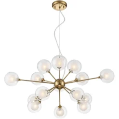 Possini Euro Design Spheres Antique Brass Chandelier 30" Wide Mid Century Modern Sputnik Glass Shade 15-Light Fixture For Dining Room Kitchen Island 14 Possini Euro Design Spheres Antique Brass Chandelier 30" Wide Mid Century Modern Sputnik Glass Shade 15-Light Fixture For Dining Room Kitchen Island -Home Decor Store GUEST 38e7a560 6f2a 487a bf40 c50efff84d3e