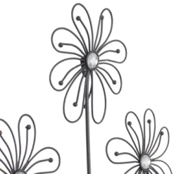 Metal Floral 3D Wire Wall Decor With Crystal Embellishments Black - Olivia & May 22 Metal Floral 3D Wire Wall Decor With Crystal Embellishments Black - Olivia & May -Home Decor Store GUEST 3971c4a4 8205 4a21 9429 bb296ac32d95