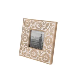 4x4 Inch Carved Floral Picture Frame Mango Wood, MDF, Metal & Glass By Foreside Home & Garden 14 4x4 Inch Carved Floral Picture Frame Mango Wood, MDF, Metal & Glass By Foreside Home & Garden -Home Decor Store GUEST 39ca8fd3 f18b 4dbd a2b9 c55c24fb9659