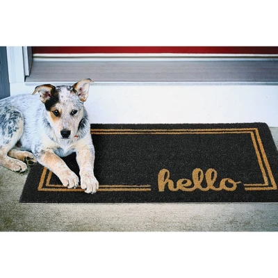 MDesign Welcome Doormat With Natural Fibers Decorative Script 7 MDesign Welcome Doormat With Natural Fibers Decorative Script - Image 5