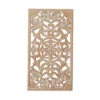 Wood Floral Intricately Carved Wall Decor Brown - Olivia & May