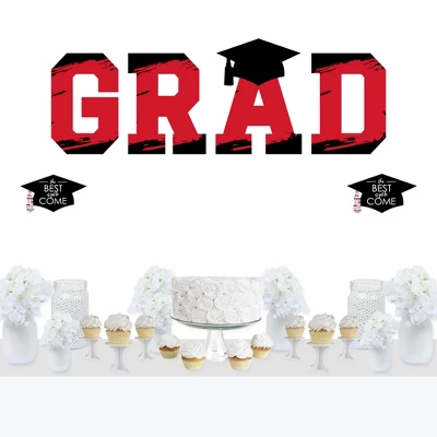 Big Dot Of Happiness Red Graduation Party Decor - Vinyl Wall Decals - Grad 8 Big Dot Of Happiness Red Graduation Party Decor - Vinyl Wall Decals - Grad - Image 6