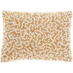 10"x14" Luminescence Fully Beaded Pearls Lumbar Throw Pillow - Mina Victory -Home Decor Store GUEST 3b37f9a4 7c58 4b21 b526 3c57656acdf9