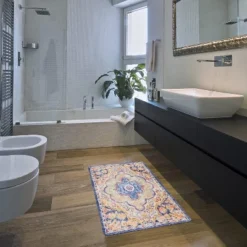 World Rug Gallery Distressed Bohemian Vintage Anti-fatigue Standing Mat -Home Decor Store GUEST 3bde477c e842 499f 9e61 a50a1c93e0b0