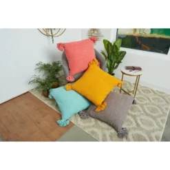 Carol & Frank Newport Hibiscus Textured Throw Pillow -Home Decor Store GUEST 3ddbc7c6 f0f3 4f8d 8441 dbdf01436fc2