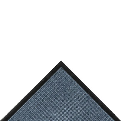 3'x4' Solid Dotted Doormat Blue/Black - HomeTrax 4 3'x4' Solid Dotted Doormat Blue/Black - HomeTrax - Image 2