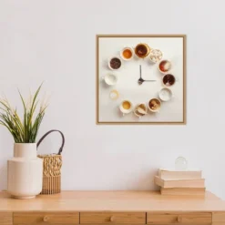 16" X 16" It's Always Coffee Time By Dina Belenko Framed Canvas Wall Art - Amanti Art -Home Decor Store GUEST 3ef7913f e065 4d2e a839 44c2bcf47461