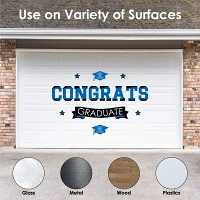 Big Dot Of Happiness Blue Graduation Party Photo Backdrop - Wall Decals 3 Big Dot Of Happiness Blue Graduation Party Photo Backdrop - Wall Decals