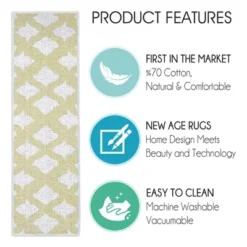 SussexHome Floral Design Cotton Anti-Slip Stair Treads, 9” X 28“ -Home Decor Store GUEST 3ff2da2d 8b3e 44e9 94a5 bf4ce299b8b0