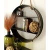 Metal Round 2 Shelf Wall Shelf With Hanging Rope Black - Olivia & May -Home Decor Store GUEST 43397207 fd24 474e a8d3 0540dd6f90e0
