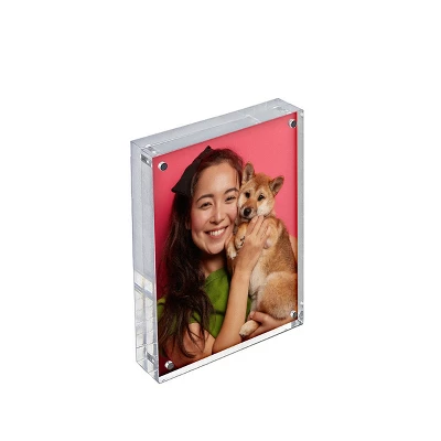 Azar Displays Clear Acrylic Magnetic Photo Frame Block 5" X 7" Vertical/Horizontal 3 Azar Displays Clear Acrylic Magnetic Photo Frame Block 5" X 7" Vertical/Horizontal