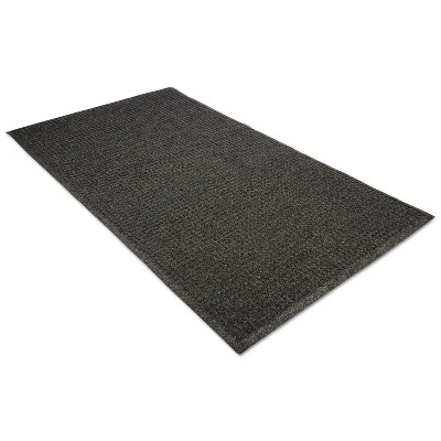 2'x3' Rectangle Solid Plastic Floor Mat Black - Guardian 3 2'x3' Rectangle Solid Plastic Floor Mat Black - Guardian