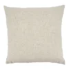 Saro Lifestyle Lets Snuggle Embroidered Pillow - Poly Filled, 17" Square, Natural