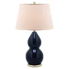 26.5" Jill Double- Gourd Ceramic Lamp Navy (Includes CFL Light Bulb) - Safavieh -Home Decor Store GUEST 47b07ef3 ba9b 41b9 be06 0293dcf0d14b