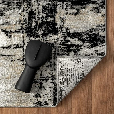 Luxe Weavers Distressed Abstract Area Rug, Non-Shedding Carpet 7 Luxe Weavers Distressed Abstract Area Rug, Non-Shedding Carpet - Image 5