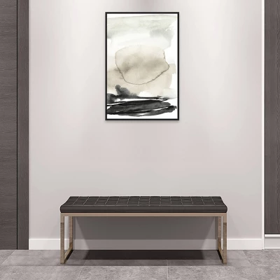 23" X 33" Horizon Triptych II By Jennifer Goldberger Framed Canvas Wall Art Print Black - Amanti Art 6 23" X 33" Horizon Triptych II By Jennifer Goldberger Framed Canvas Wall Art Print Black - Amanti Art - Image 4