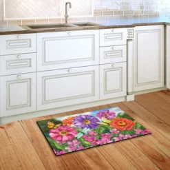 Zinnias In Bloom Spring Doormat Indoor Outdoor 30" X 18" Briarwood Lane -Home Decor Store GUEST 4a3e2d89 39d9 4f46 a96f c32bf13c362e