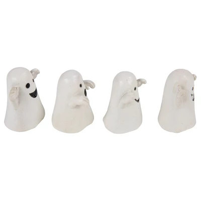 Northlight Set Of 12 Mini Ghost Decorations 1.5" 4 Northlight Set Of 12 Mini Ghost Decorations 1.5" - Image 2