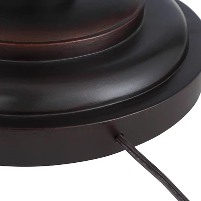 Barnes And Ivy Henson Industrial Floor Lamp 63" Tall Bronze With LED Nightlight Earthy Fabric Drum Shade For Living Room Bedroom Office House Home 9 Barnes And Ivy Henson Industrial Floor Lamp 63" Tall Bronze With LED Nightlight Earthy Fabric Drum Shade For Living Room Bedroom Office House Home - Image 7