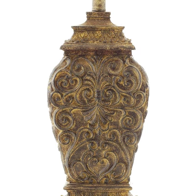 Rustic Table Lamp Set Of 2 Black - Olivia & May 4 Rustic Table Lamp Set Of 2 Black - Olivia & May - Image 2