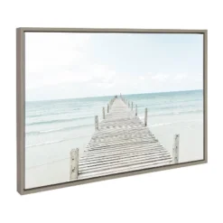 23" X 33" (Set Of 3) Sylvie Ocean Beach Framed Wall Canvas Set Gray - Kate & Laurel All Things Decor -Home Decor Store GUEST 4cc7bf3e 97eb 4ec1 8e64 5eb69cb08cc3