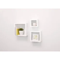 Set Of 3 Cubbi Floating Wall Shelves White -Home Decor Store GUEST 4d2aee74 9f81 4cbb bf17 dc0edf573c04