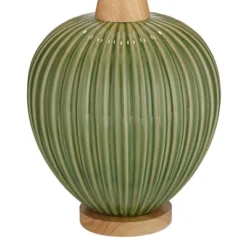 360 Lighting Sevilla 29" Tall Mid Century Modern End Table Lamp Green Ceramic Single Living Room Bedroom Bedside Nightstand House Oatmeal Shade -Home Decor Store GUEST 4d2f3bda a3fb 431d b056 6004d4cc8e61