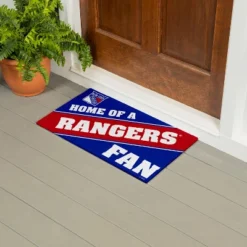 Evergreen New York Rangers Team Turf Mat- 28 X 16 Inches Indoor Outdoor Doormat -Home Decor Store GUEST 4e9067c2 04a5 48c9 933e 14b7fe2be510