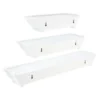 Madison Decorative Wall Ledge Shelf Set Of 3 - White