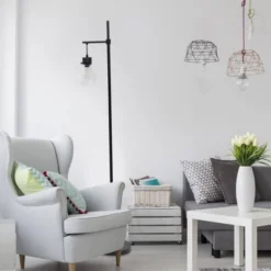 Beacon Floor Lamp With Glass Shade Black - Lalia Home -Home Decor Store GUEST 4f84b4b4 7581 40d1 9b7d 9ca37d9475c3