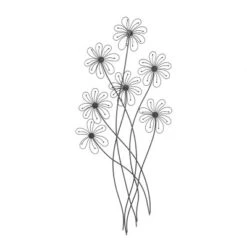 Metal Floral 3D Wire Wall Decor With Crystal Embellishments Black - Olivia & May 26 Metal Floral 3D Wire Wall Decor With Crystal Embellishments Black - Olivia & May -Home Decor Store GUEST 531835e3 39f0 459d 8cf5 d5e8b996726f