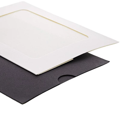 Cardboard Paper Picture Frame DIY Hanging Kit (50 Pack) 4"x6" Inch, Black, White 5 Cardboard Paper Picture Frame DIY Hanging Kit (50 Pack) 4"x6" Inch, Black, White - Image 3