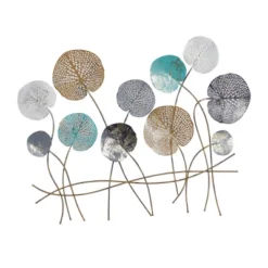 Modern Metal Floral Wall Decor - Olivia & May -Home Decor Store GUEST 58265e33 8bc2 41f0 8dda 60c15e76beb6