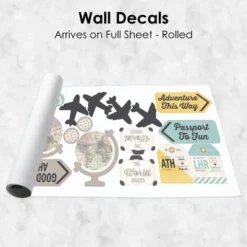 Big Dot Of Happiness World Awaits - Peel And Stick Map Vinyl Wall Art Stickers - Wall Decals - Set Of 20 -Home Decor Store GUEST 58ce3393 c64e 4f37 919e 1bf00f4dd058