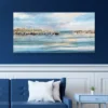 27" X 54" Harbor By Studio Arts Canvas Art Print Blue - Masterpiece Art Gallery -Home Decor Store GUEST 58f1ad21 41de 471b 9220 e4bb730ba439