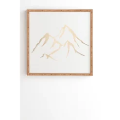Nature Magick Adventure Mountains Bamboo Framed Wall Art White/Gold - Deny Designs 11 Nature Magick Adventure Mountains Bamboo Framed Wall Art White/Gold - Deny Designs -Home Decor Store GUEST 5a4b520a 687c 4d26 a644 15baf6ea72ff