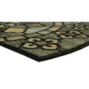 1'9"X2'9" Floral Half-circle Doormat Black - Mohawk -Home Decor Store GUEST 5b2b906a ddf9 4d2d 8476 ce34c91dde56