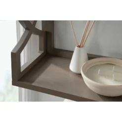 25" X 28" Raines Wood Decorative Wall Shelf Gray - Kate & Laurel All Things Decor -Home Decor Store GUEST 5b7af61d 8513 481d 9a8e 3a98dc72e51b