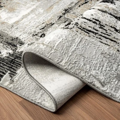 Luxe Weavers Distressed Abstract Area Rug, Non-Shedding Carpet 6 Luxe Weavers Distressed Abstract Area Rug, Non-Shedding Carpet - Image 4