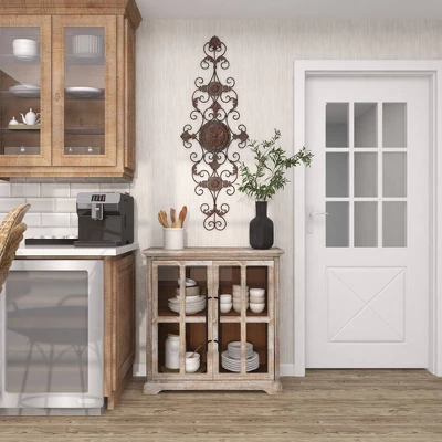 Rustic Metal Ornamental Wall Decor Dark Brown - Olivia & May 15 Rustic Metal Ornamental Wall Decor Dark Brown - Olivia & May - Image 13