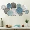 LuxenHome Multi-Color Metal Floral Layered Plates Wall Decor -Home Decor Store GUEST 5c6fb240 3c80 4cda 8cea 83acba3192f5