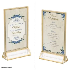 5 X 7 Picture Frames 6-Pack – Floating Frame Set For Table Numbers, Wedding Signs, Photos, Or Table Decor By Great Northern Party - Gold -Home Decor Store GUEST 5d2ca20a e4fd 4a2a a7f2 8f4bca9728e5