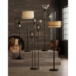Franklin Iron Works Alamo Industrial Rustic Floor Lamp 62" Tall Bronze Metal Sheer Organza Outer Linen Fabric Inner Double Drum Shade For Living Room 17 Franklin Iron Works Alamo Industrial Rustic Floor Lamp 62" Tall Bronze Metal Sheer Organza Outer Linen Fabric Inner Double Drum Shade For Living Room -Home Decor Store GUEST 5d8403a1 0e77 40ee 8da4 56499e1ba67e