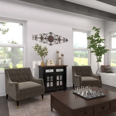 Rustic Metal Ornamental Wall Decor Dark Brown - Olivia & May 16 Rustic Metal Ornamental Wall Decor Dark Brown - Olivia & May - Image 14