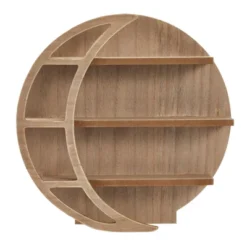 Brown Wooden Moon Shelf, Rustic Wall Home Decor, Crystal Holder For Stones Display And Essential Oils (12 X 12 X 3 In) 11 Brown Wooden Moon Shelf, Rustic Wall Home Decor, Crystal Holder For Stones Display And Essential Oils (12 X 12 X 3 In) -Home Decor Store GUEST 5e7bae76 0168 4a7f 9212 d843e20a0250