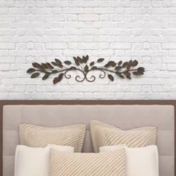 Metal Leaf Wall Decor Blue - Olivia & May -Home Decor Store GUEST 60865431 1290 465c bfe5 75c9290c1086