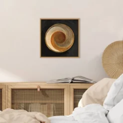 16" X 16" Woven Beauty I On Black By Albena Hristova Framed Canvas Wall Art - Amanti Art -Home Decor Store GUEST 6096eb06 57b1 448a b7cb 7e1afbdbd5a4